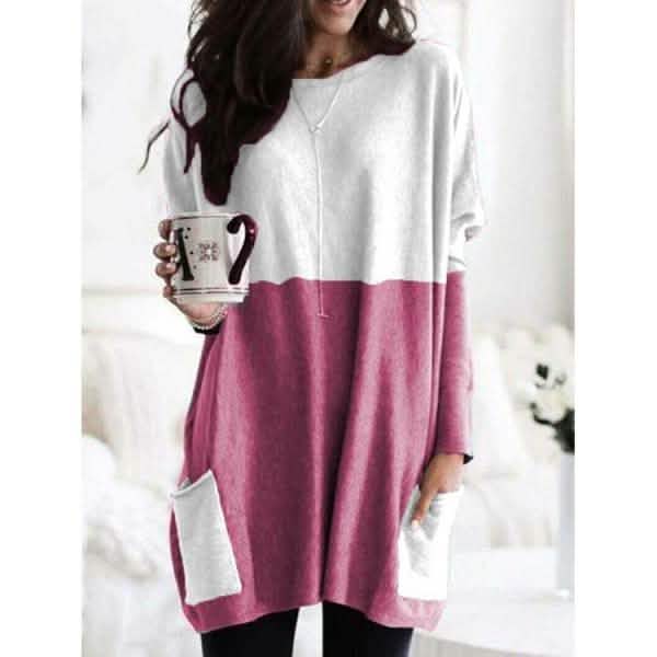 Long Sleeve Casual Pocket T-Shirt